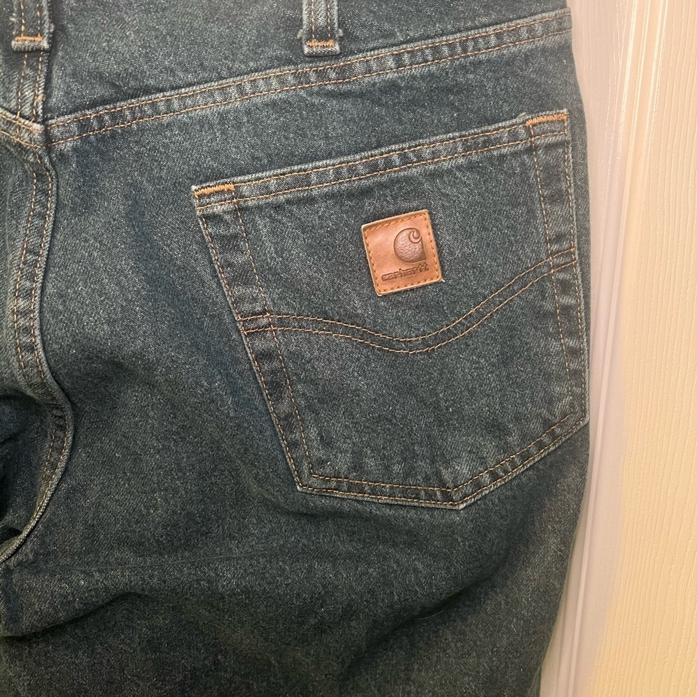 Carhartt Regular Fit Blue Jeans Size 34x32 - Picture 5 of 6